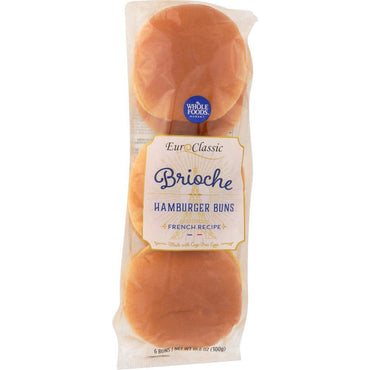 Oasis Fresh Brioche Hamburger Buns, 6 Count