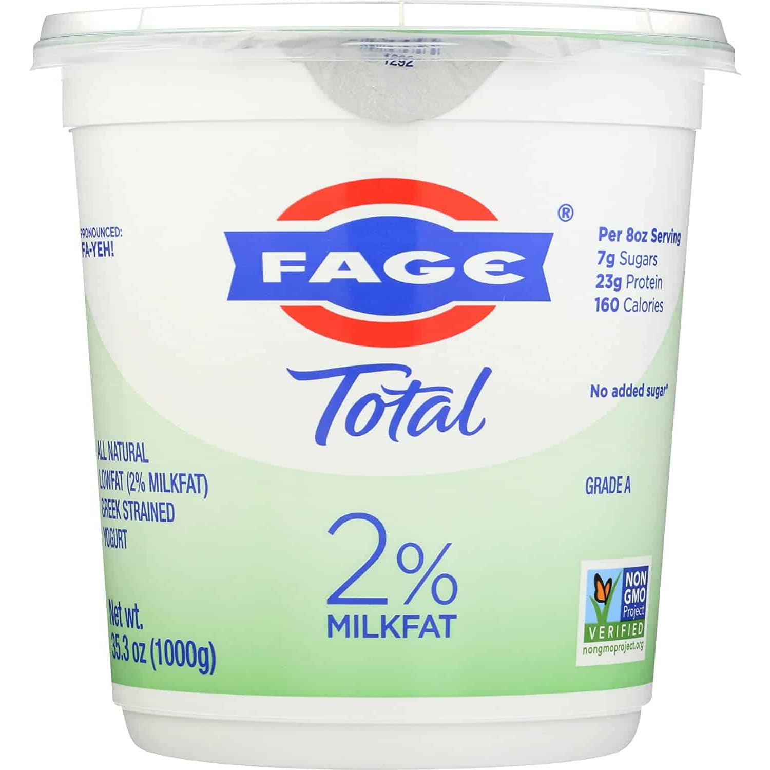 FAGE TOTAL, 2% Plain Greek Yogurt, 35.3 oz